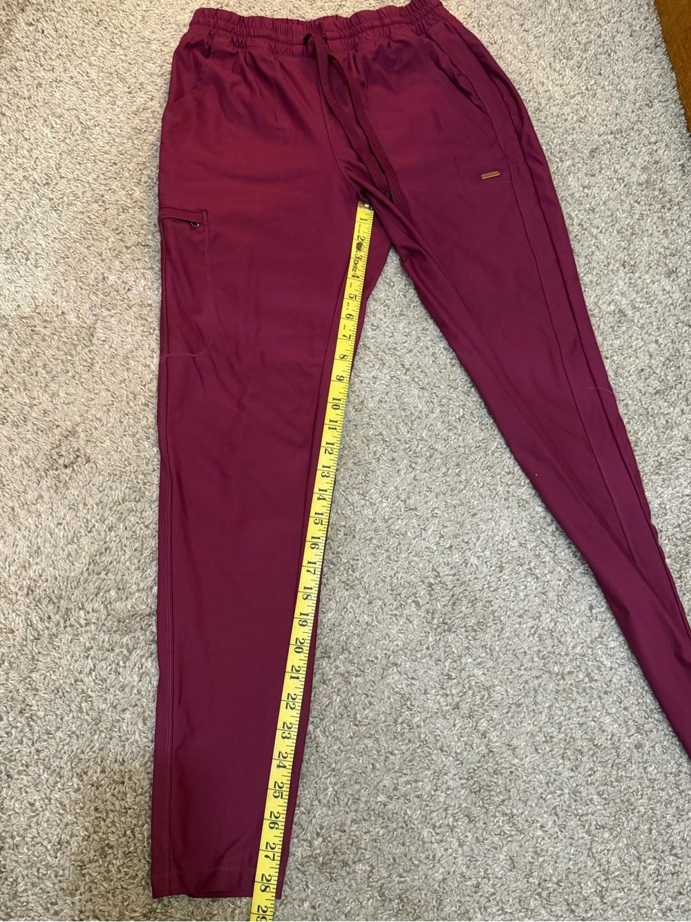 Cherokee Flex Workwear Women's Scrub Set in Burgundy Plum - Picture 6 of 6